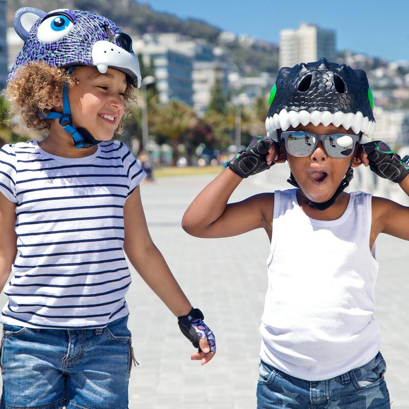 Casco de bicicleta para niños |Pelota Futbol Negra | Crazy Safety | EN1078