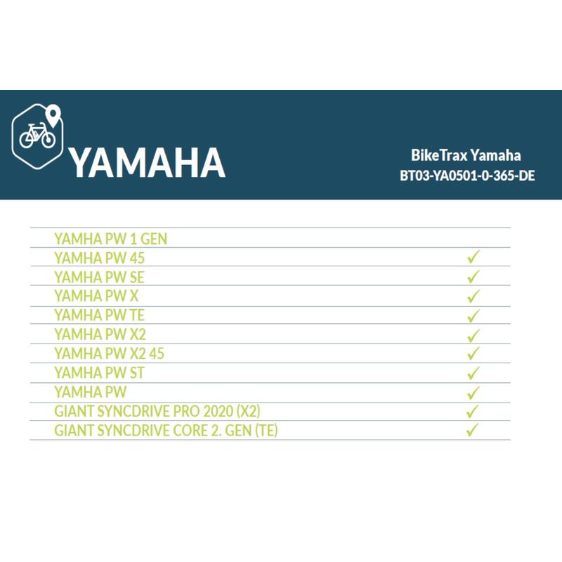 BikeTrax Yamaha bicycle GPS tracker | Anti-roubo | Gigante