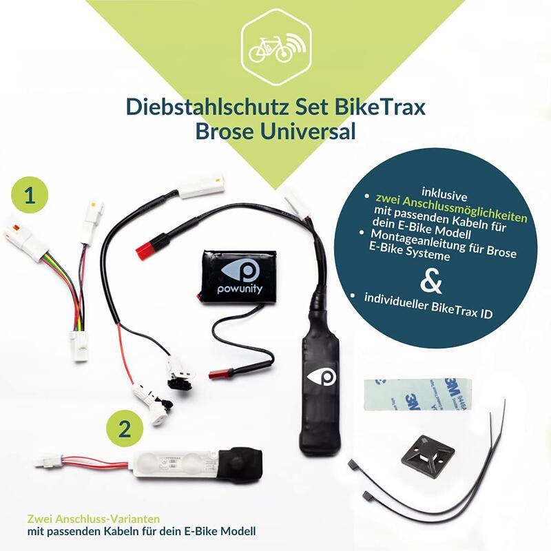 Tracker GPS vélo BikeTrax Brose | antivol | Spécialisé | suivi des envois