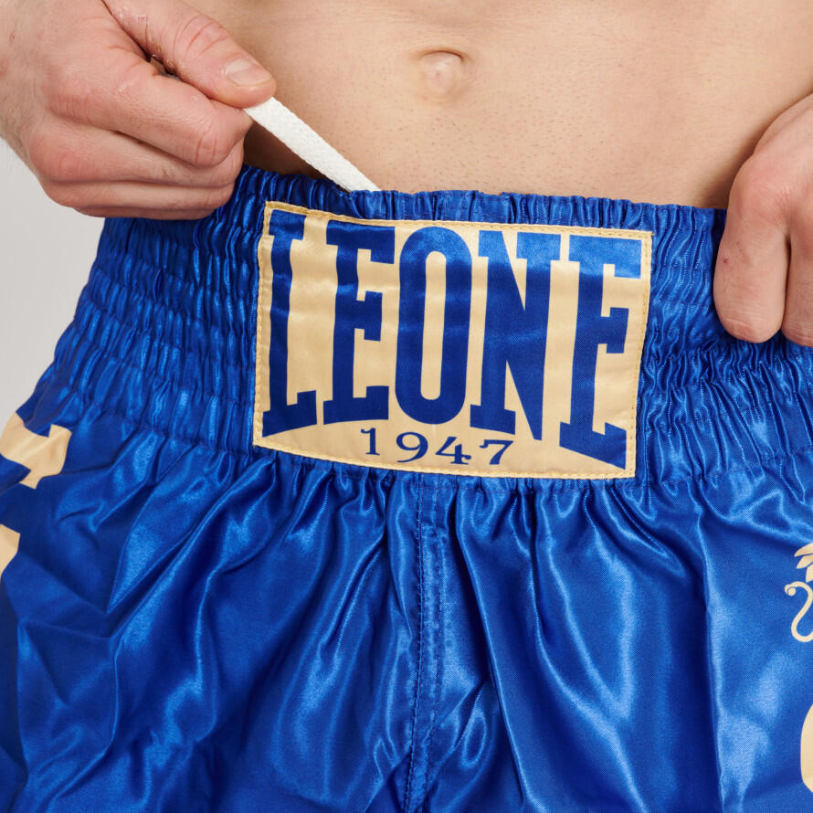 Calções Curto Adulto Kick Boxing Muay Thai Leone 1947 DNA azul 5/7