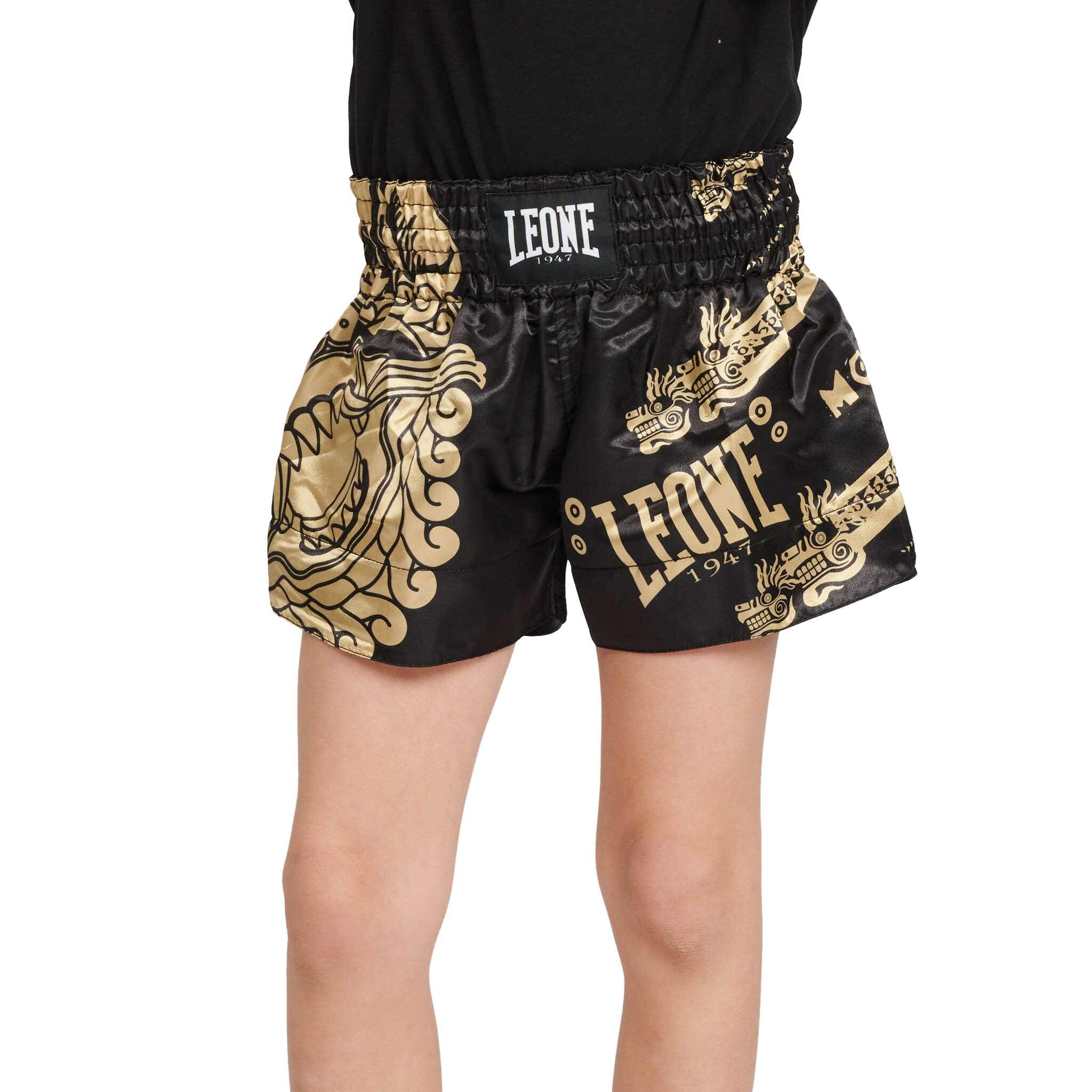 LEONE 1947 Pantalon kick y thai  infantil Leone1947  MONTEZUMA negro/M