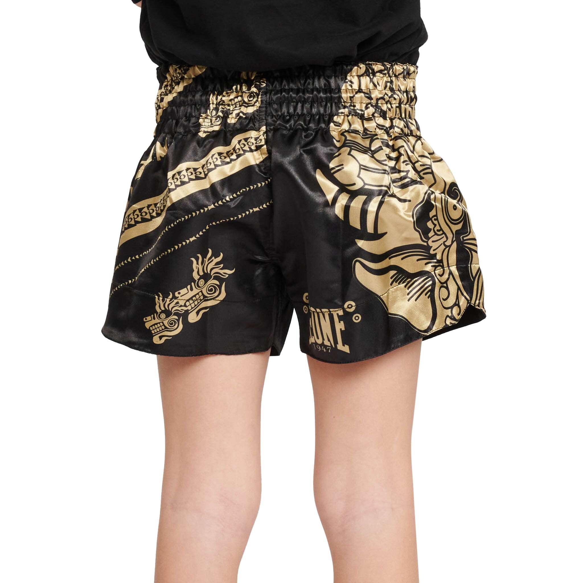 Leone1947 Pantalón infantil MONTEZUMA Kick y Thai negro M 3/7