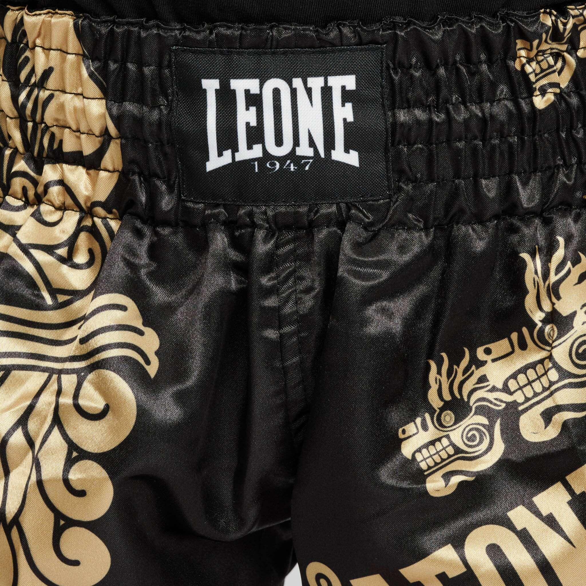 Leone1947 Pantalón infantil MONTEZUMA Kick y Thai negro M 2/7
