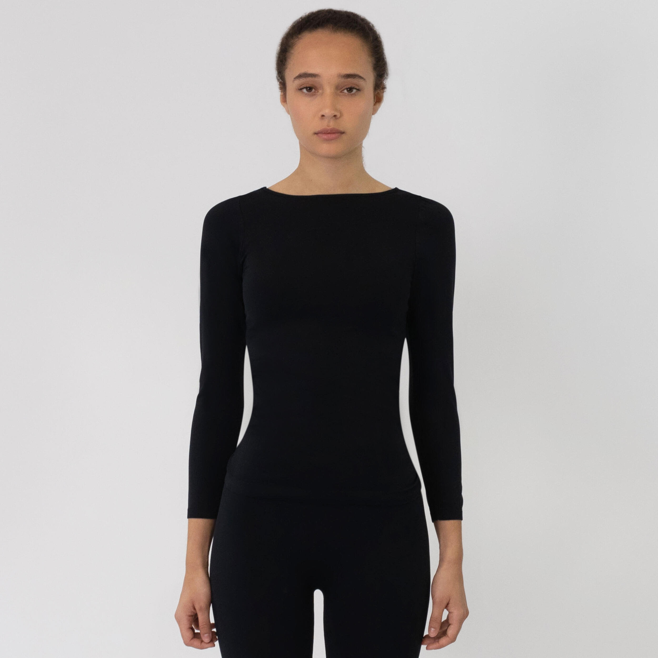 Nahtlohes, atmungsaktives Damen Funktionsshirt LANGARM SHIRT 6/7