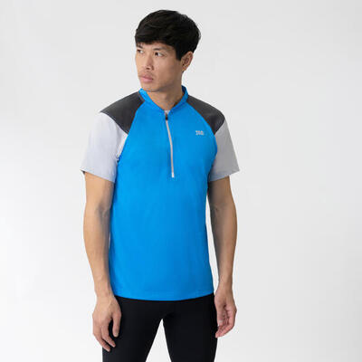 Atmungsaktives Herren Laufshirt mit Zip Enfys ENFYS