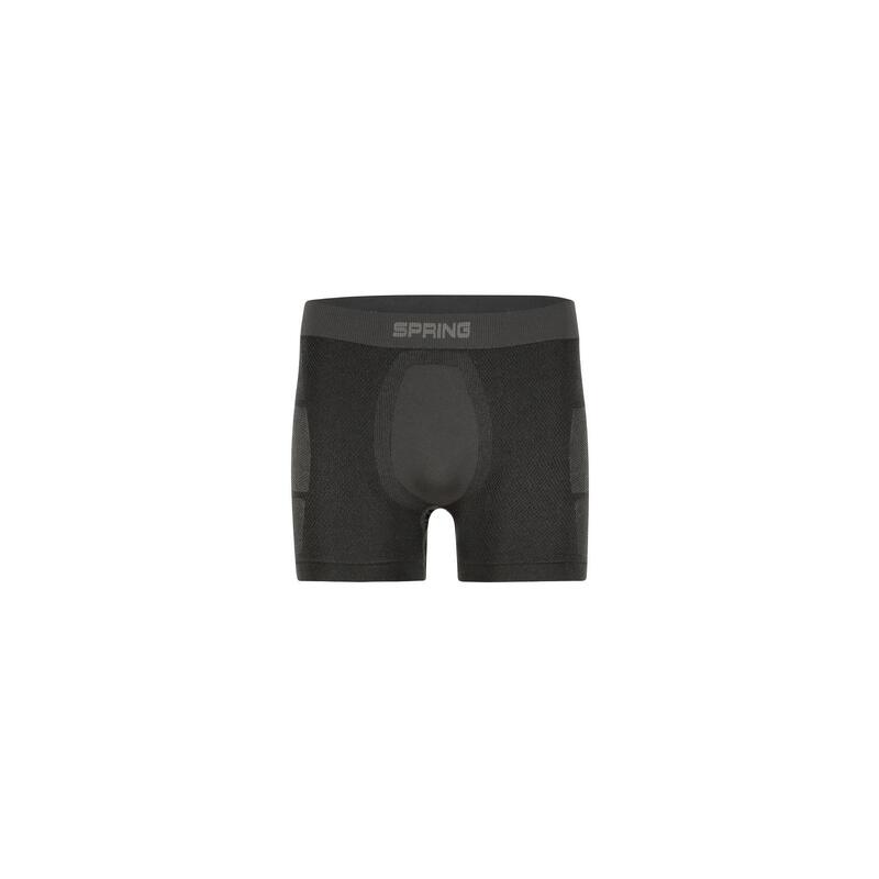 Men Quick-dry Boxer with Mesh Side Inserts - Black
