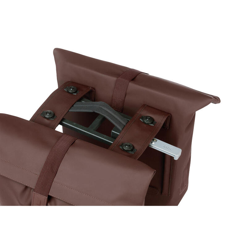 Sac à vélo double  Basil City roasted brown MIK 28-32L