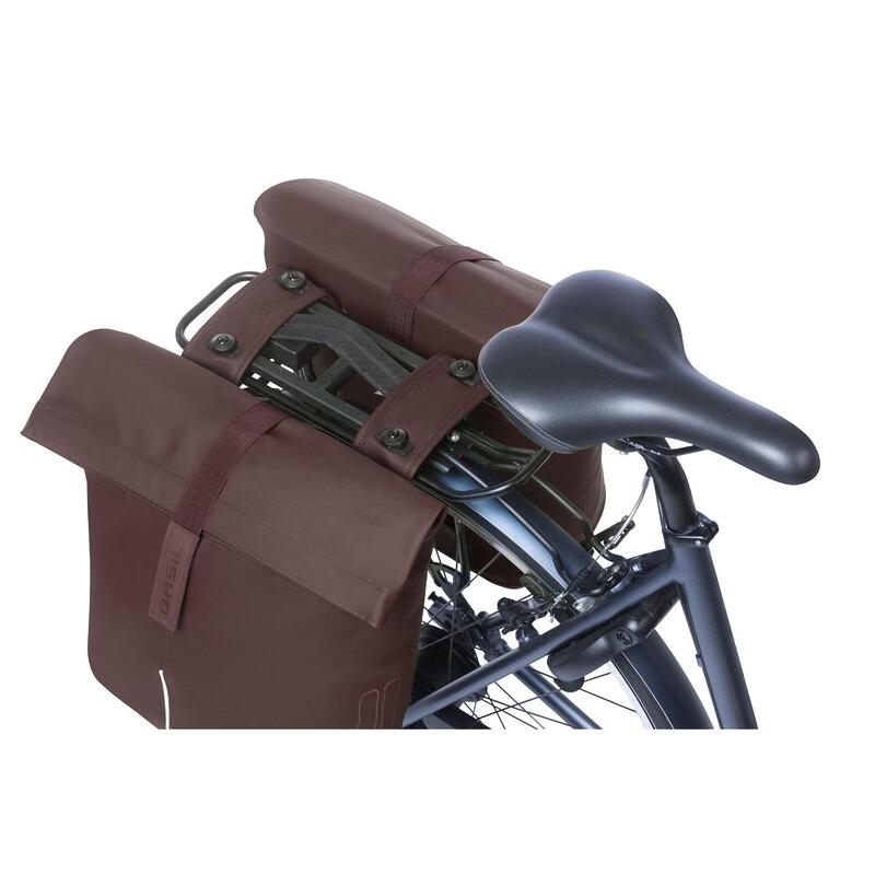 Sac à vélo double  Basil City roasted brown MIK 28-32L