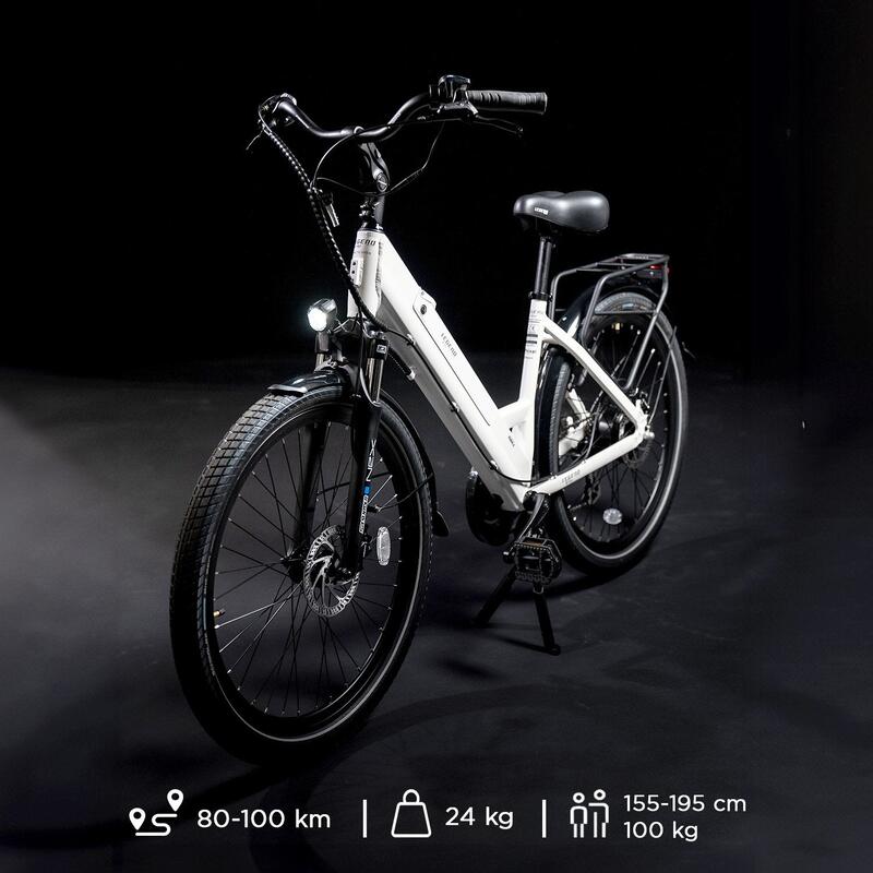 Bicicleta eléctrica urbana 26" SmartBike - Legend Milano 10.4Ah Blanco Artic