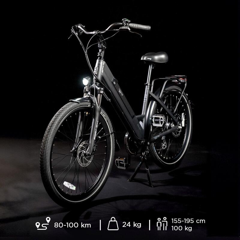 Bicicleta eléctrica urbana 26" SmartBike - Legend Milano 10.4Ah Negro Onyx