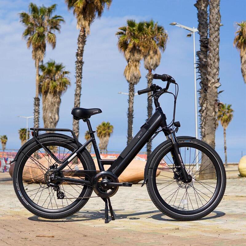 Bicicleta eléctrica urbana 26" SmartBike - Legend Milano 10.4Ah Negro Onyx