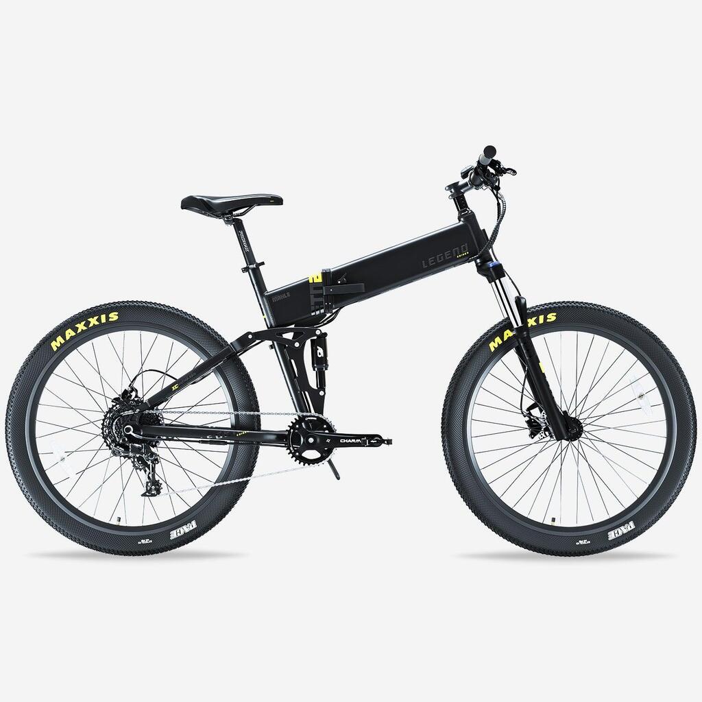 27.5" Electric Folding Mountain Bike Smartbike - Legend Etna SR 14Ah Black