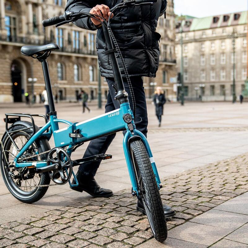 E-Bike Faltrad Klapprad - Legend Monza 20" 14 Ah Blau