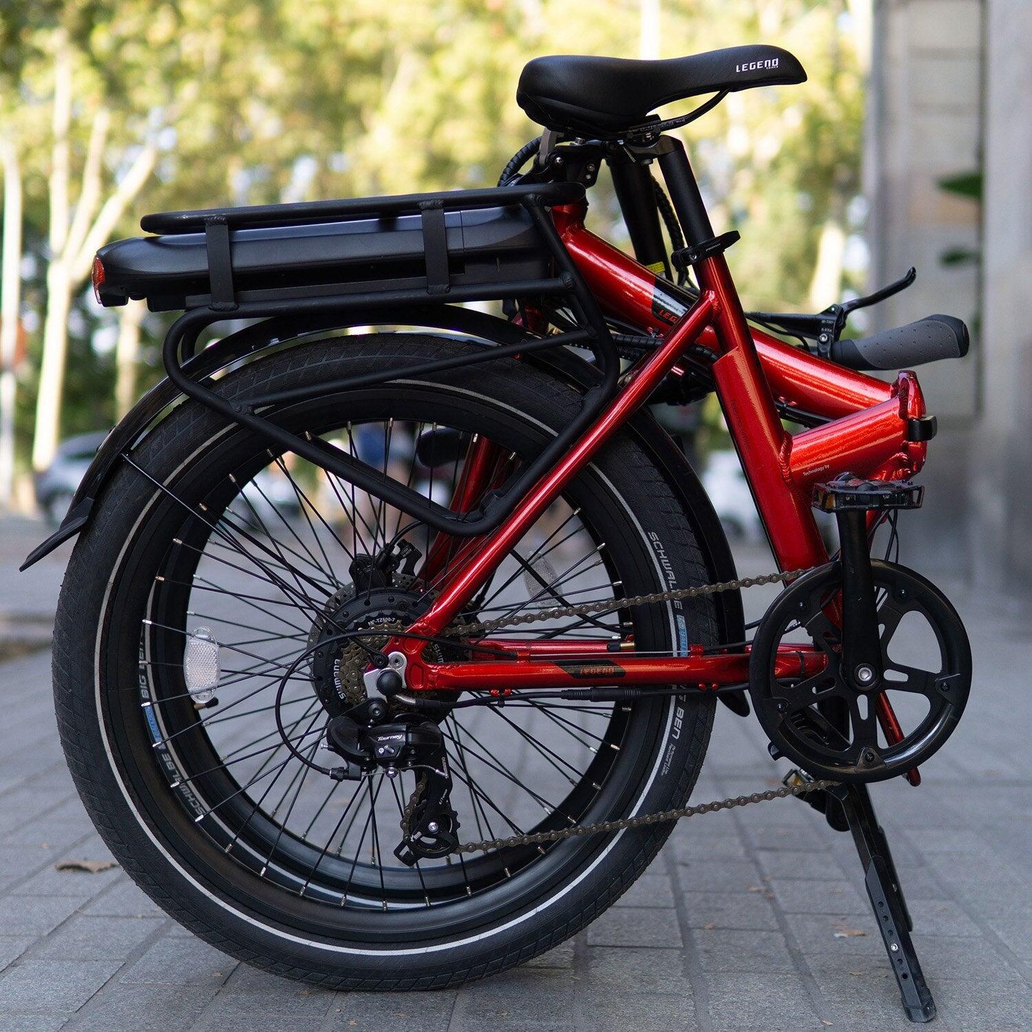 Tweedehands - eBike vouwfiets 24" - Legend Siena 13 Ah Rood - Zeer goede staat 6/9