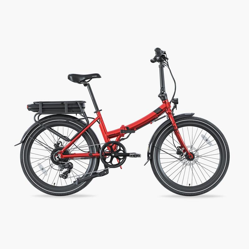 24" Bicicletă electrică urbană pliabilă - Legend Siena 13Ah Roșu