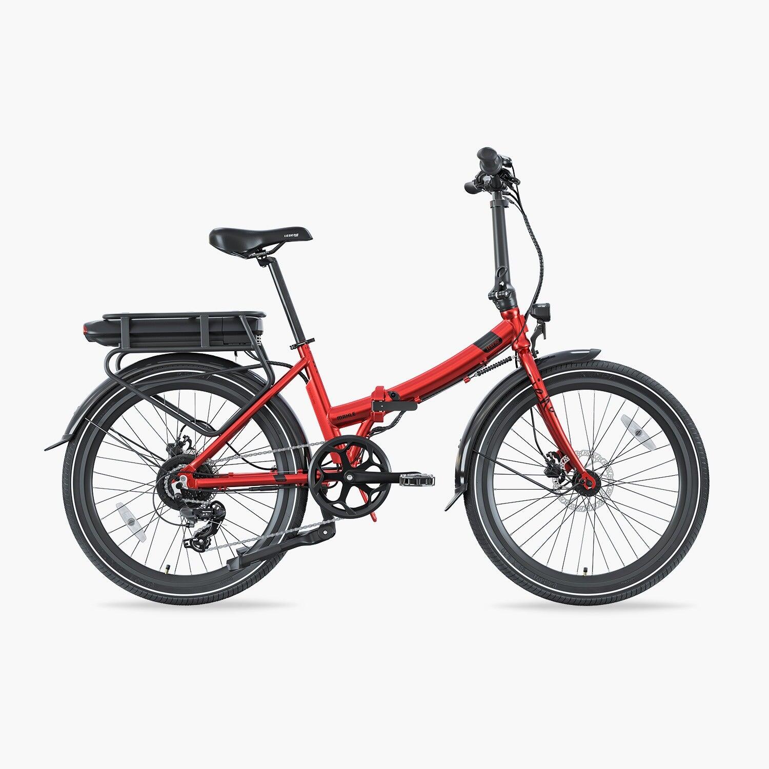 RICONDIZIONATO - Bicicletta pieghevole 24" - Legend Siena 13Ah Rosso - BUONE CONDIZIONI