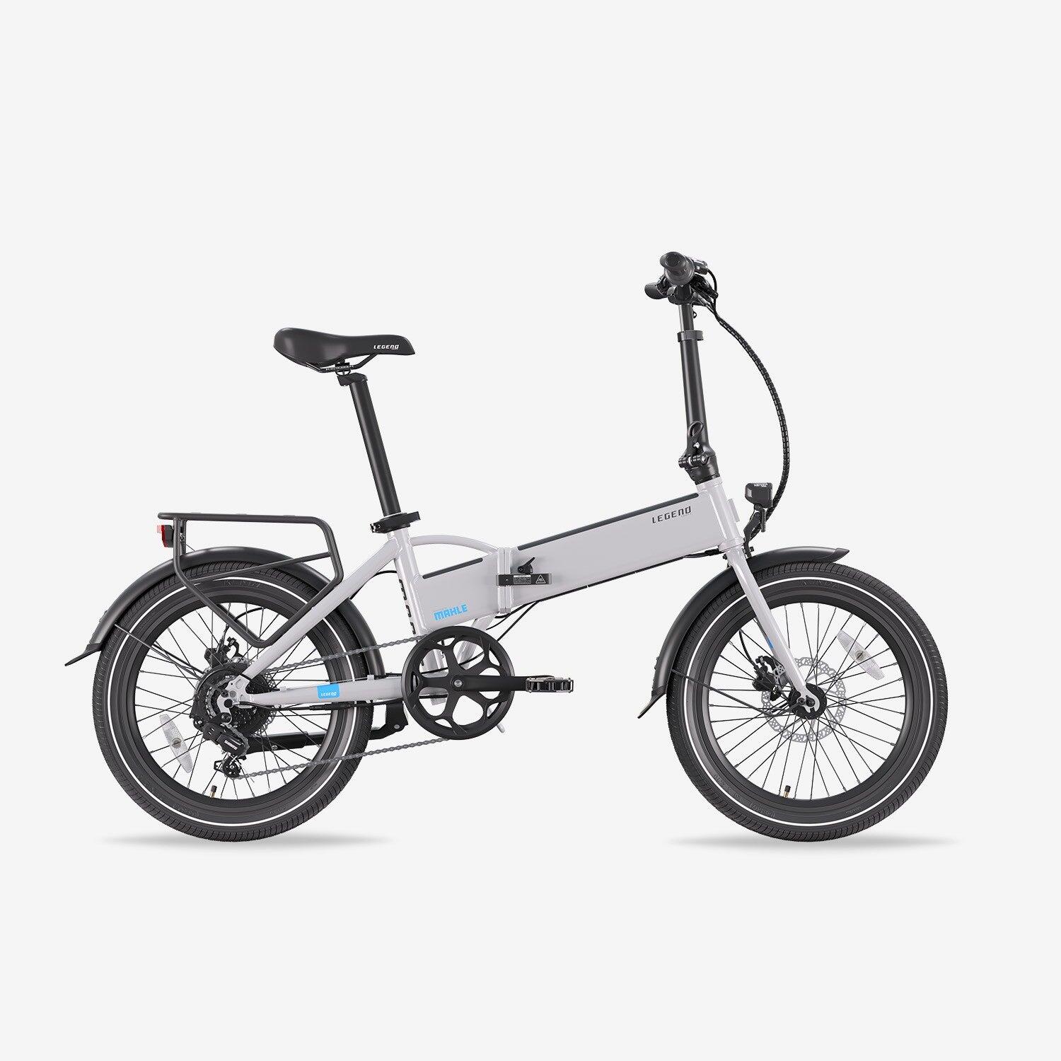 20" Smartbike Folding Electric Bike - Legend Monza 14Ah Silver