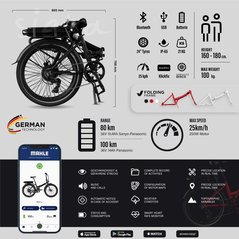 SEGUNDA VIDA - EBIKE DOBRÁVEL - Legend Siena 13Ah preta - ESTADO MUITO BOM