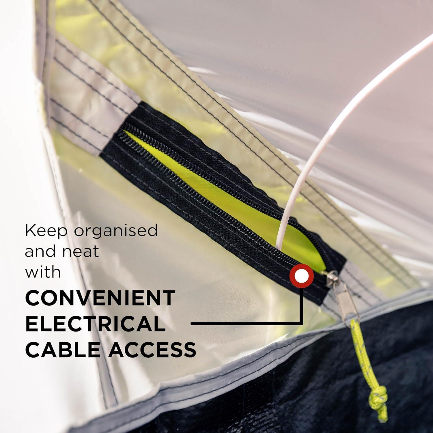 3 Plus-Person Darwin Camping & Hiking Tent With Extra Porch, Compact, Lightweight & Easy Setup, Green