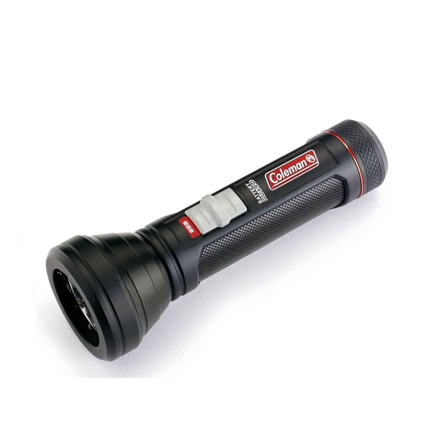Coleman BatteryGuard 325 Lumens LED Aluminium Flashlight, Black
