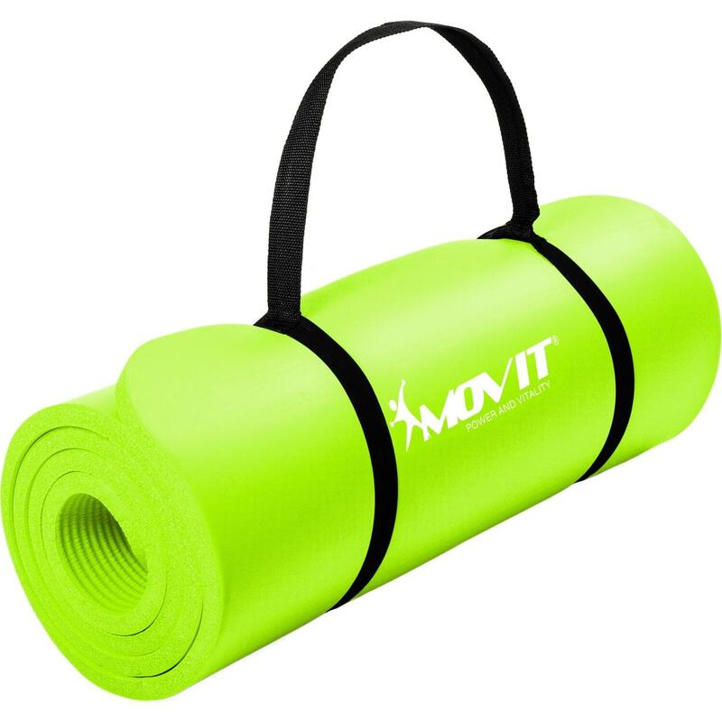 Covoras de gimnastica, MOVIT®, 190 x 60 x 1,5cm, verde deschis