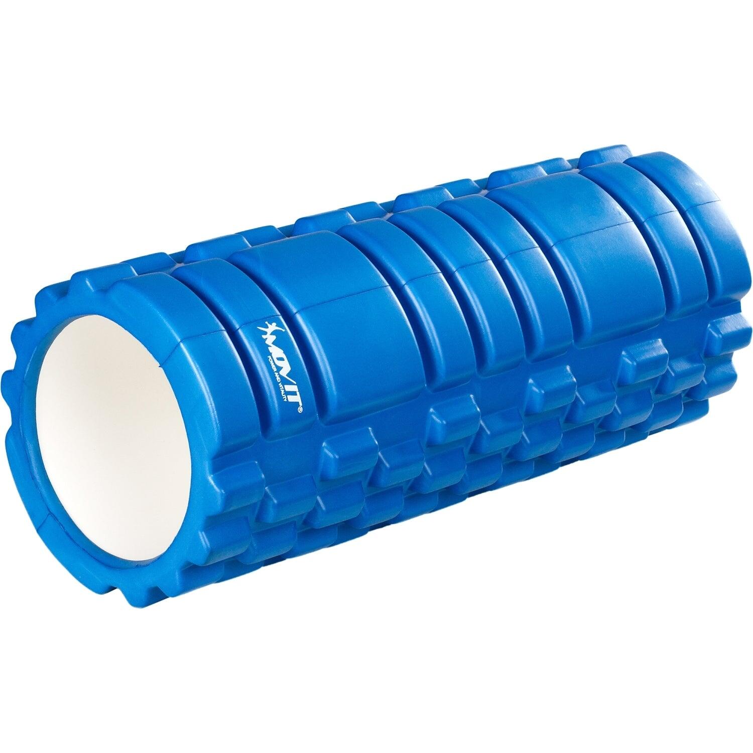 GORILLA SPORTS MOVIT Massage Roller 33x14 cm Non-slip EVA Blue/Red