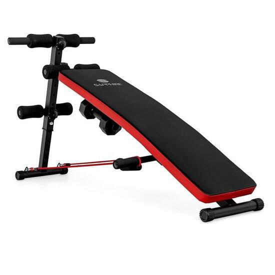 Ławka skośna z linkami Sapphire XG-015 hantle 2x1,5 kg