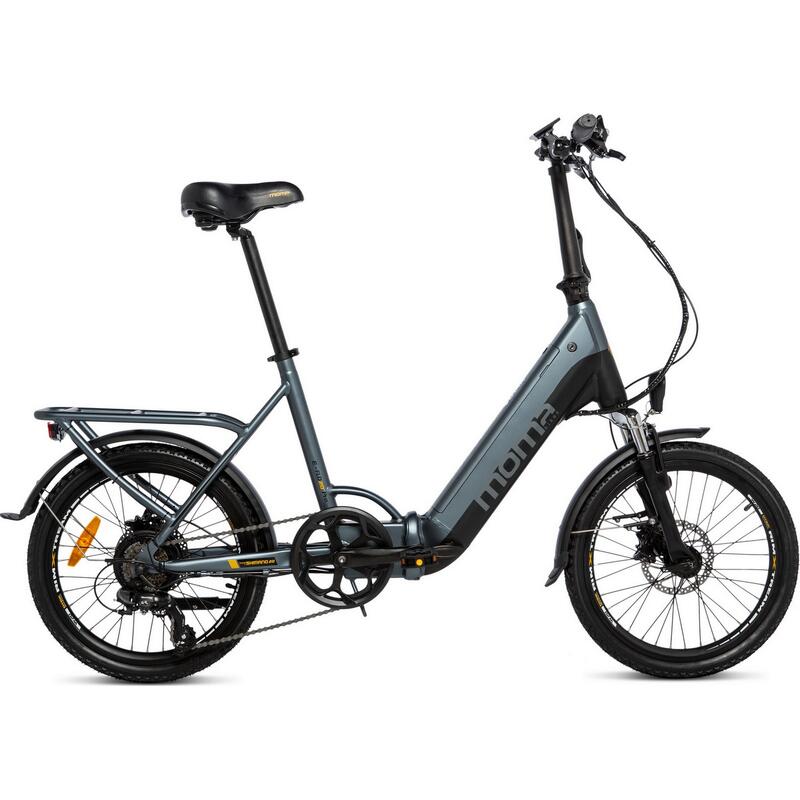 Bicicletta da città, E20 PRO, pieghevole, Unisex Momabikes, grigio