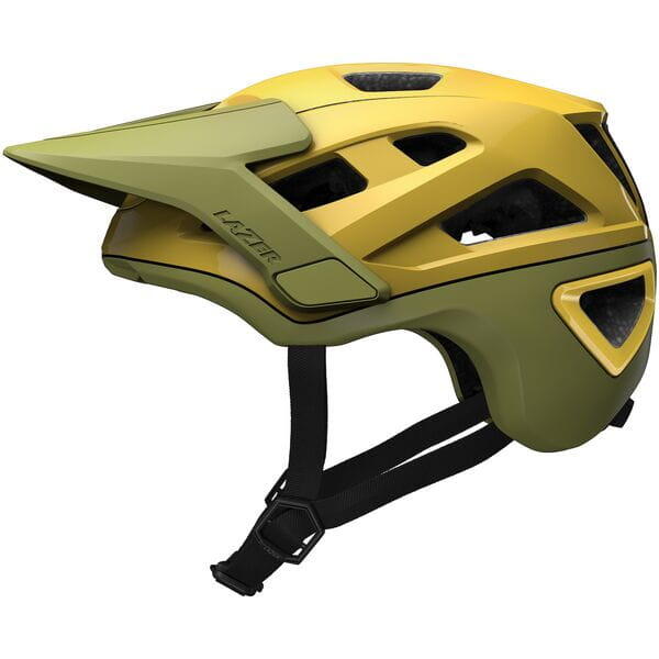 Lazer Jackal KinetiCore Cycle Helmet Gold Green 3/4