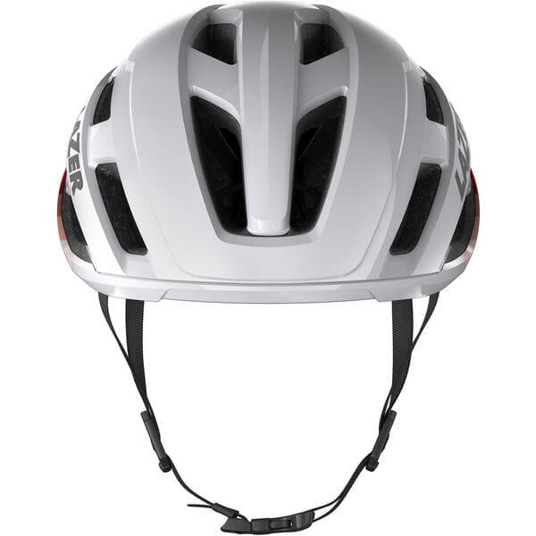 Lazer Strada KinetiCore Cycle Helmet Silver Red 2/4