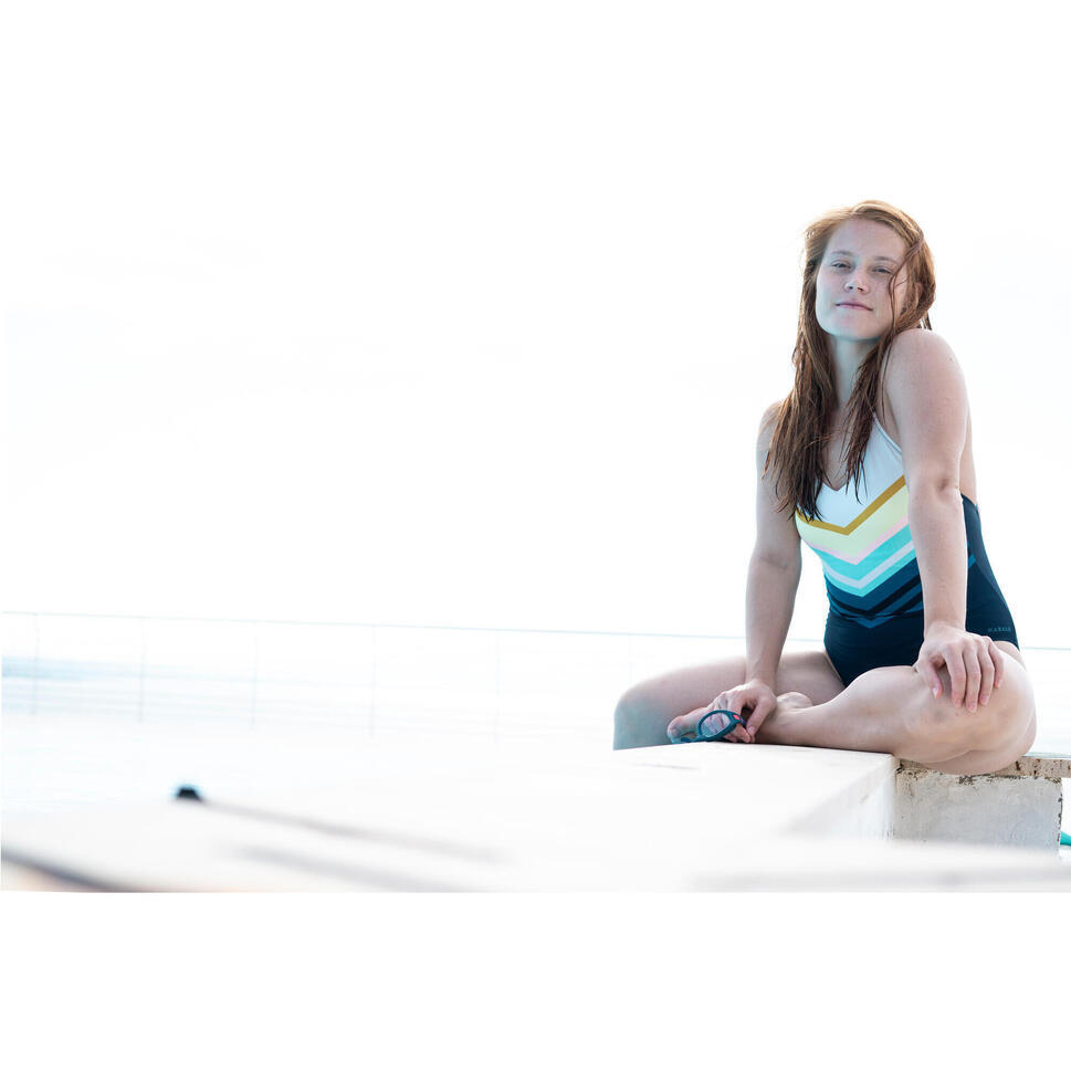 Refurbished Womens 1-piece Swimming Swimsuit Lila Sharp - A Grade 6/7