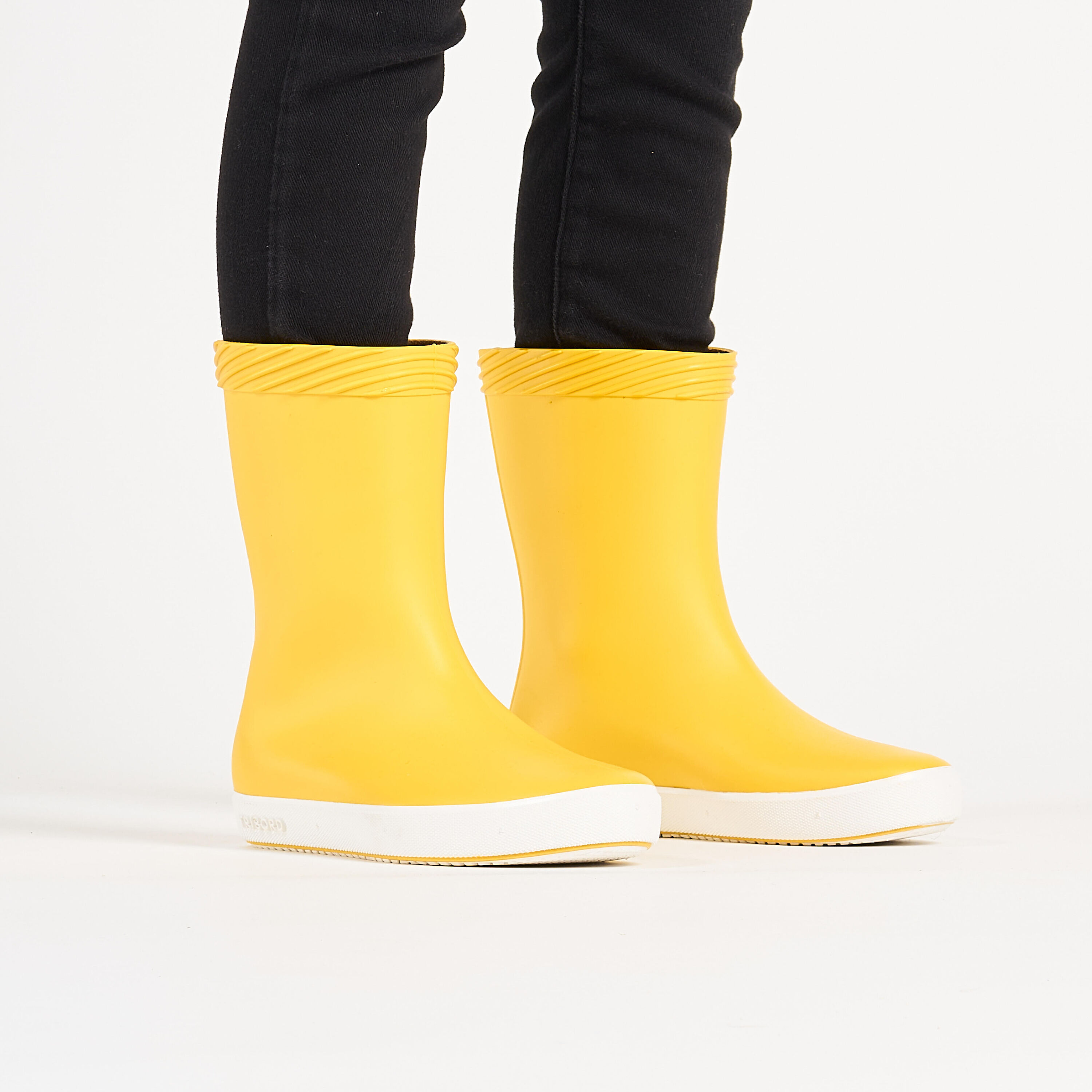 TRIBORD Refurbished Kids Rain Boot 100 yellow - A Grade