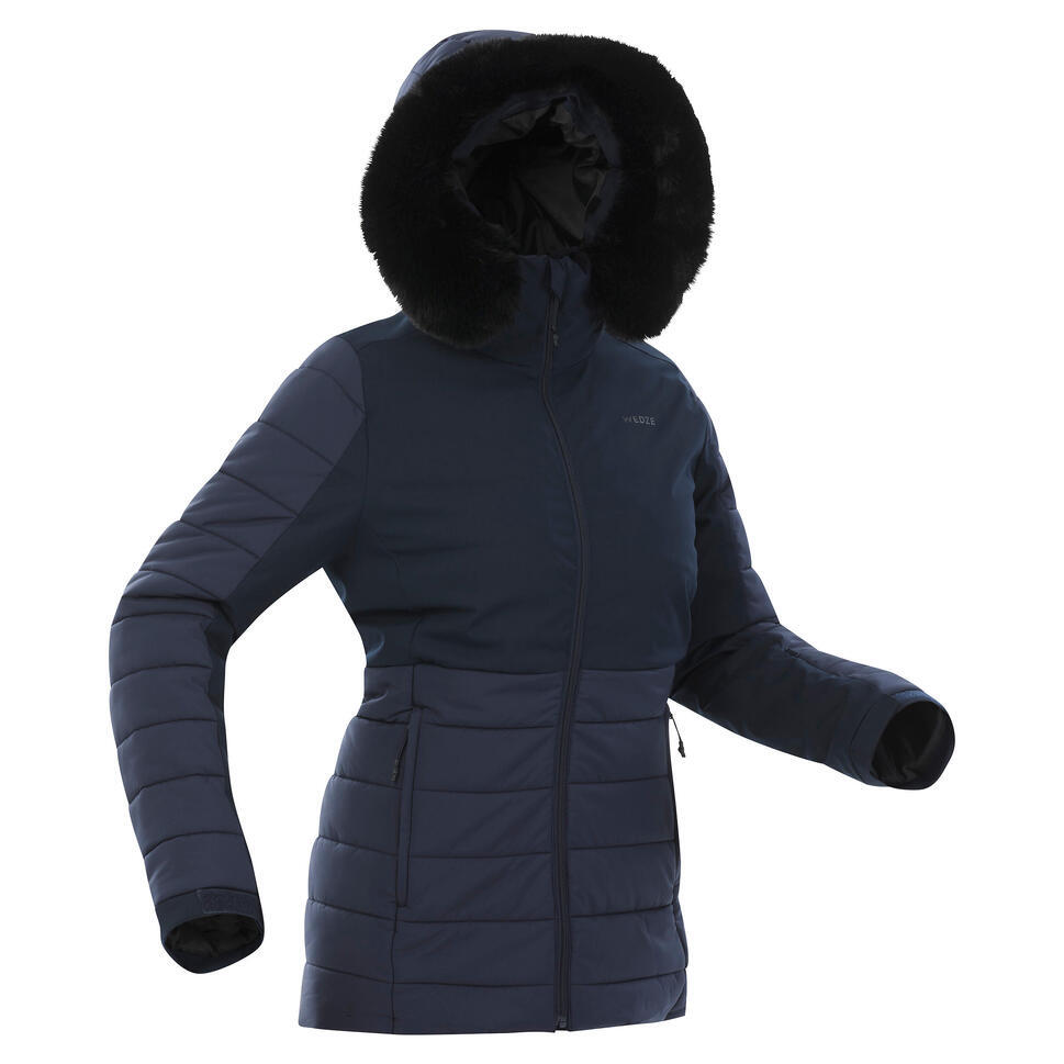 Refurbished Womens Mid-Length Warm Ski Jacket 100 - B Grade 1/7
