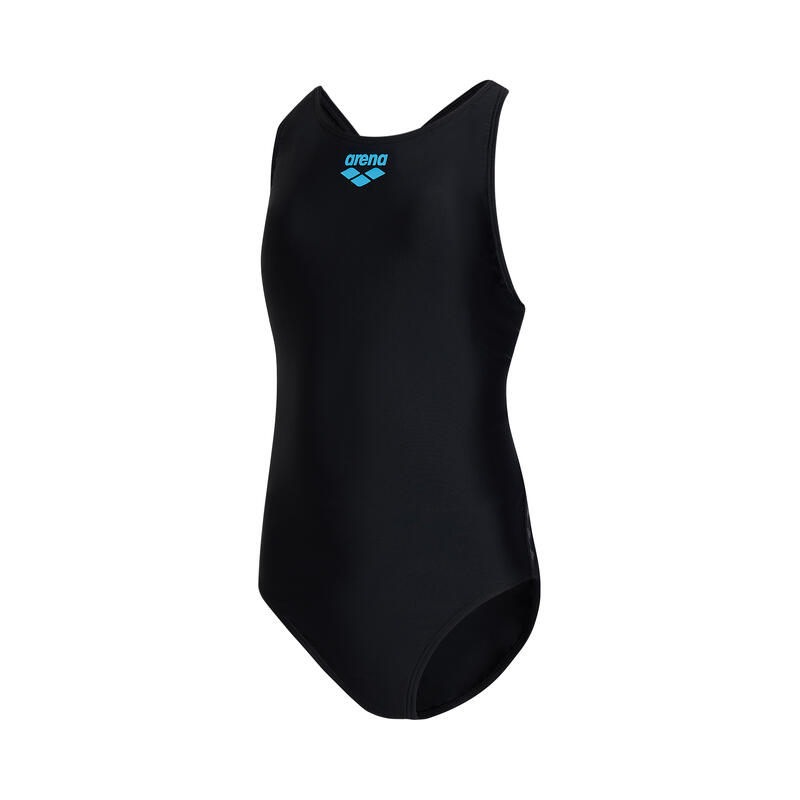 JUNIOR BASIC X BACK TRAINING ONE PIECE - BLACK