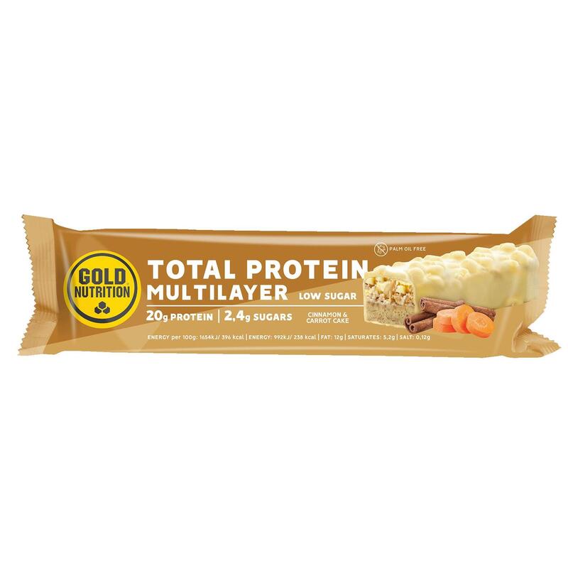 BARRA HIPERPROTEICA TOTAL PROTEIN MULTILAYER BOLO DE CENOURA E CANELA- 60G