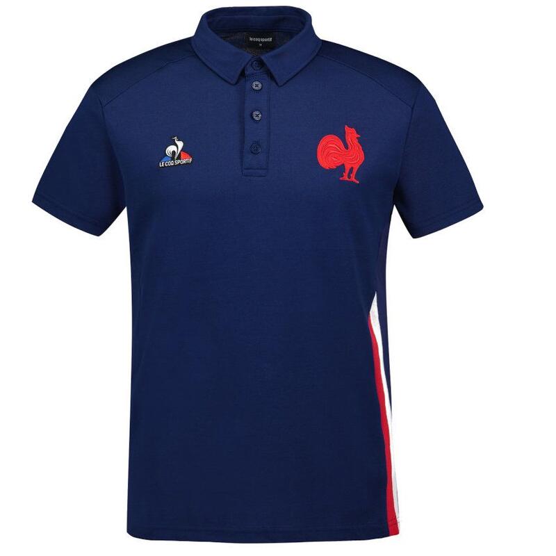 POLO PRESENTATION BLEU ADULTE FRANCE RUGBY