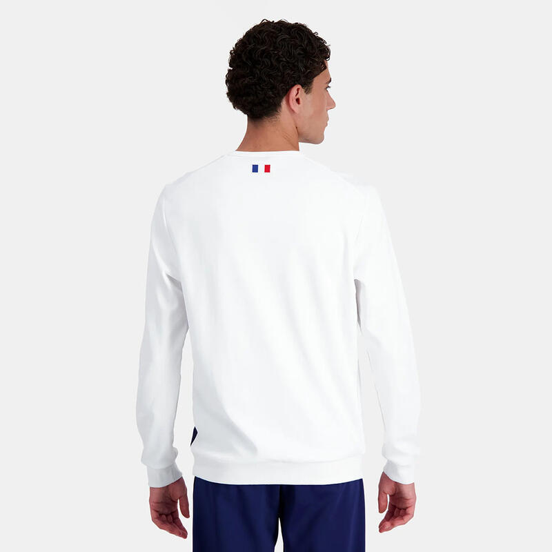 Sweat Col Rond Blanc Xv De France