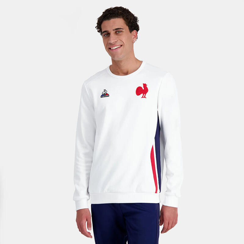 Sweat Col Rond Blanc Xv De France