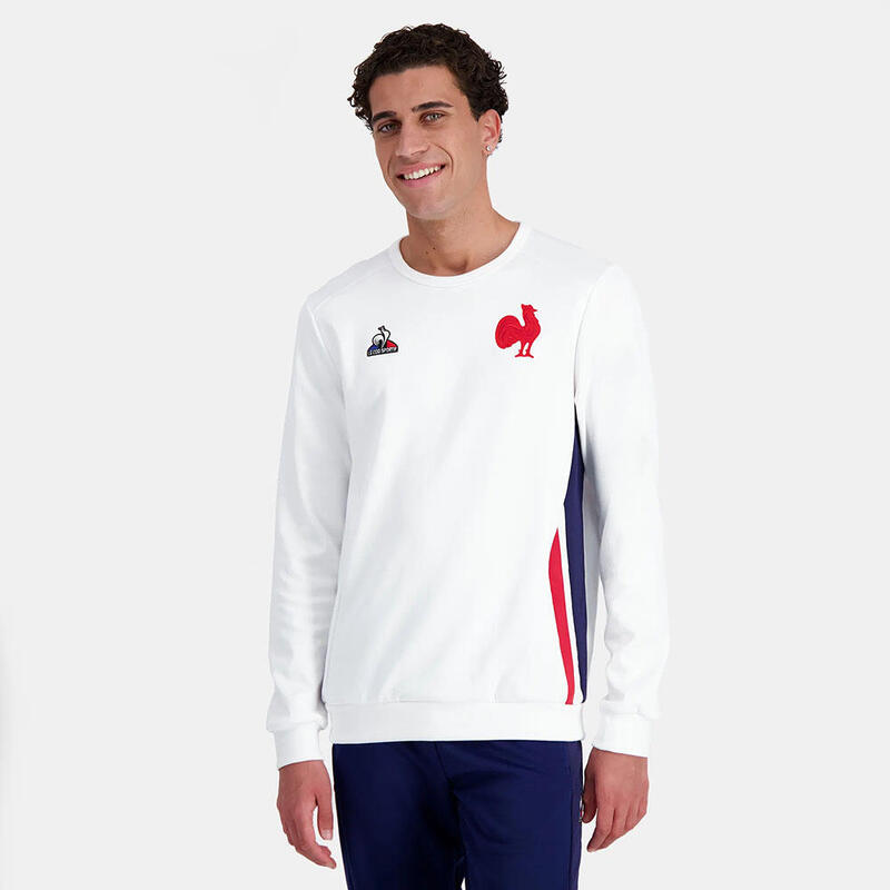 Sweat Col Rond Blanc Xv De France