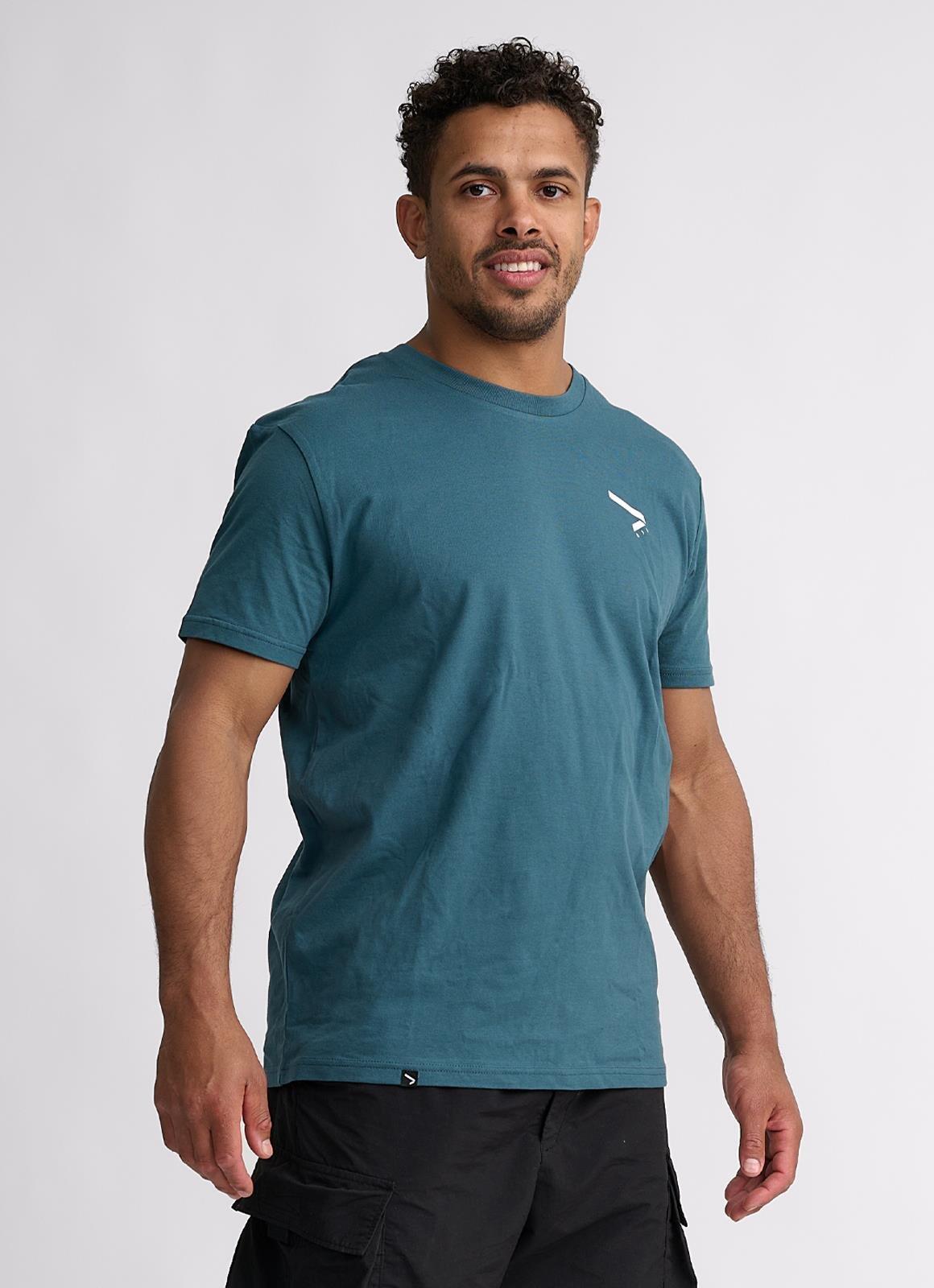 Tricou Ippon Gear Big Print BJJ Verde-Albastrui