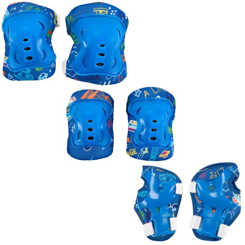 Guard sisak és gyermekvédelmi szett, 7 db, M-es méret, kék