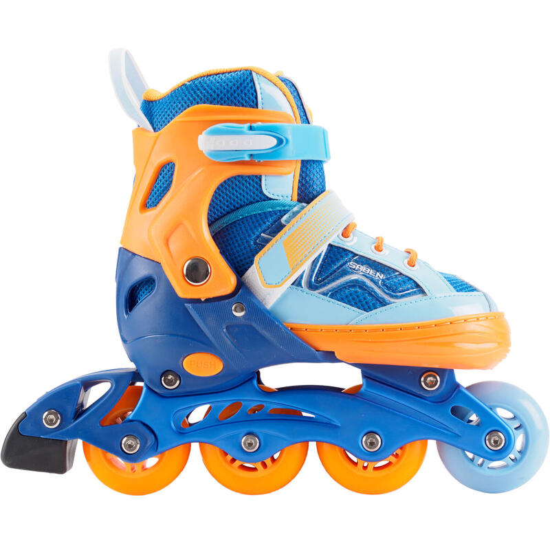 Role reglabile Desire, roti silicon, sina aluminiu, marimea L (39-42), blue