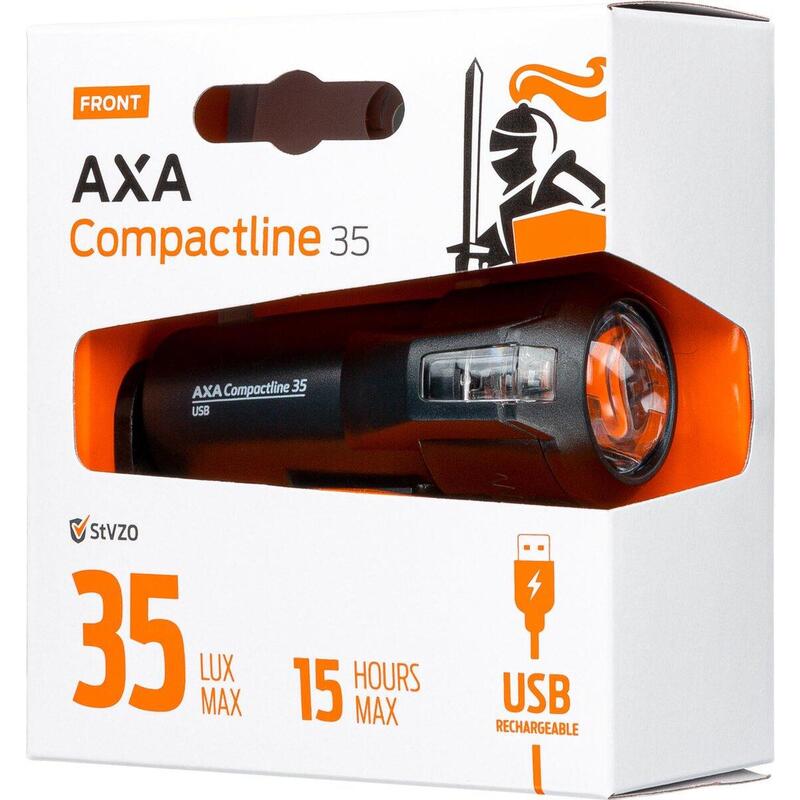 koplamp Compactline usb 35 lux zwart