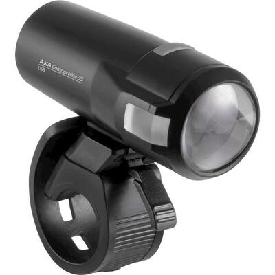 Koplamp compactline usb 35 lux zwart