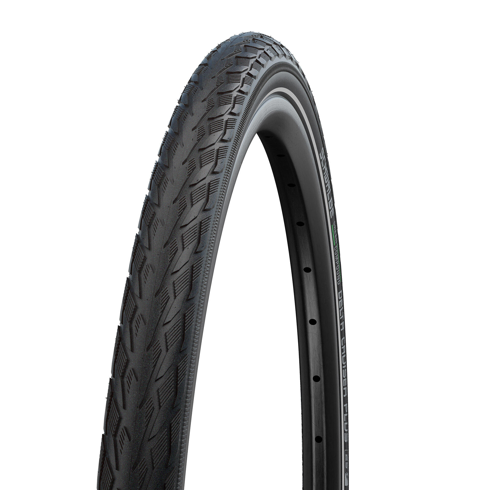 Schwalbe DELTA CRUISER PLUS Black Reflex Tyre 28" x 1.25" 700 x 32C 4/4