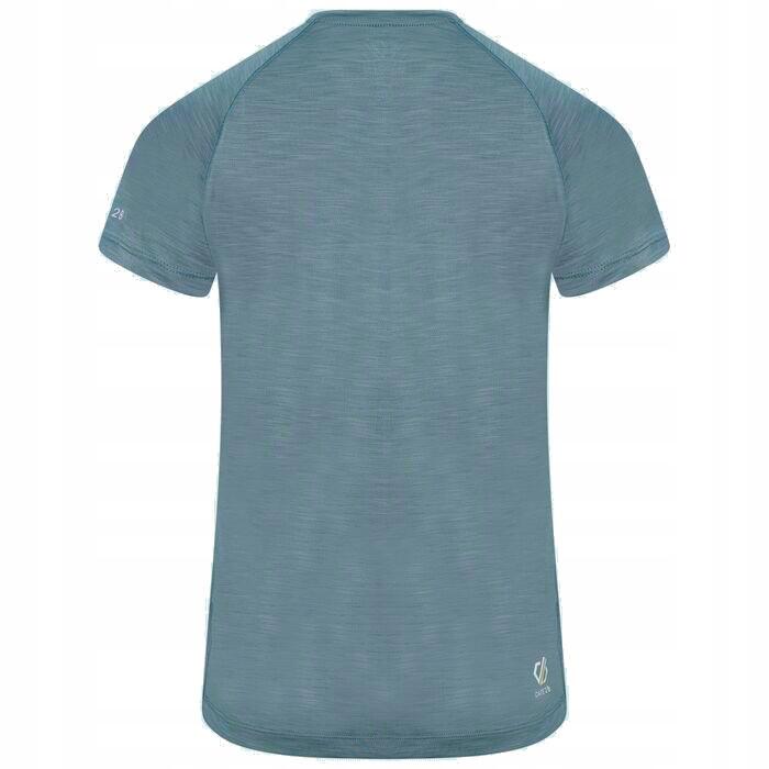 Outdare II Kurzärmeliges Fitness-Shirt für Damen Reißverschluss - Blau