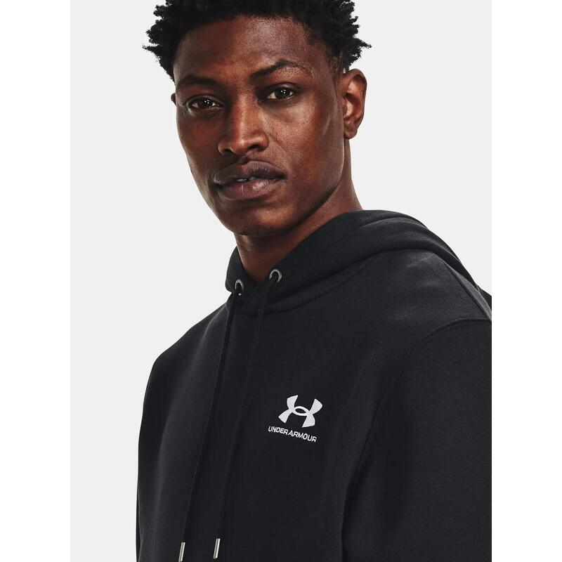 Hanorac UA Icon Fleece negru pentru bărbați