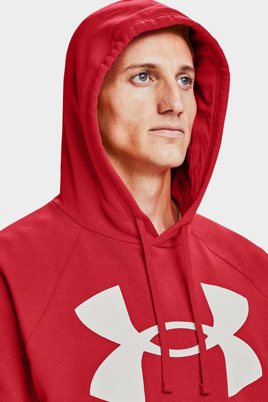 Felpa uomo Under Armour Rival Fleece con cappuccio e logo grande 4/6