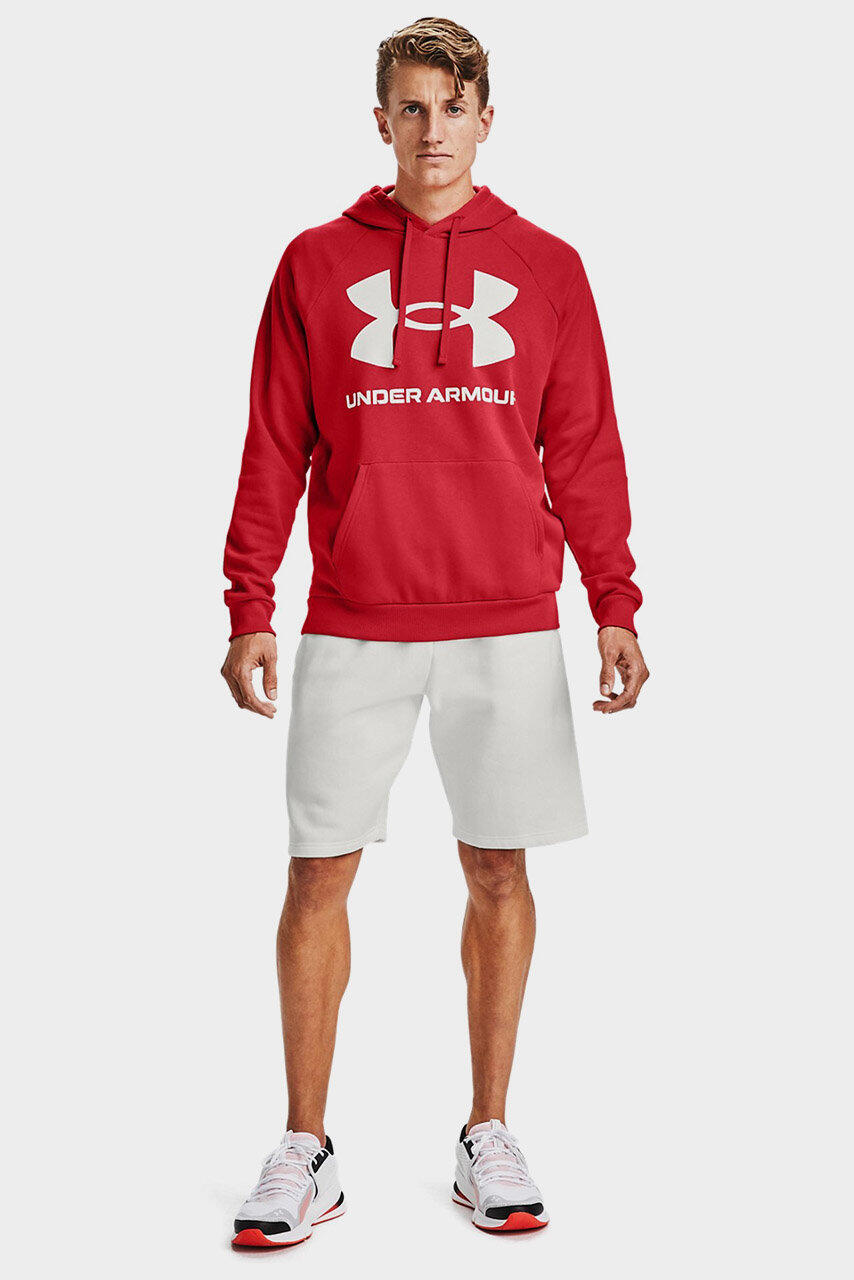 Felpa uomo Under Armour Rival Fleece con cappuccio e logo grande 3/6