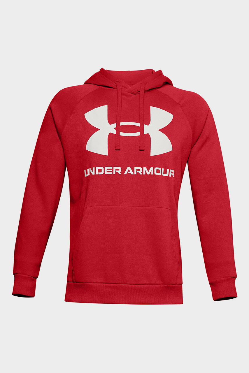 Felpa uomo Under Armour Rival Fleece con cappuccio e logo grande 5/6